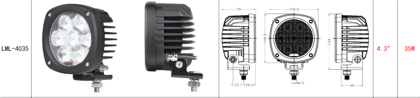 产品的型号，尺寸和理论功率